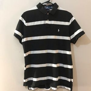 Striped Custom Fit Polo - Ralph Lauren